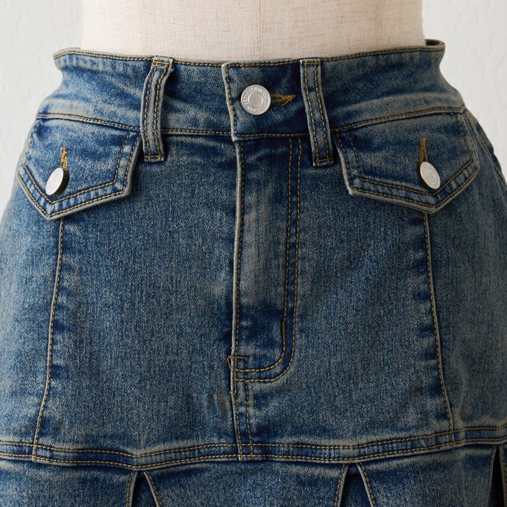 【セットアップ対応】デニムプリーツミニスカート | RMAF　NICE CLAUP / OLIVE des OLIVE | 詳細画像54 