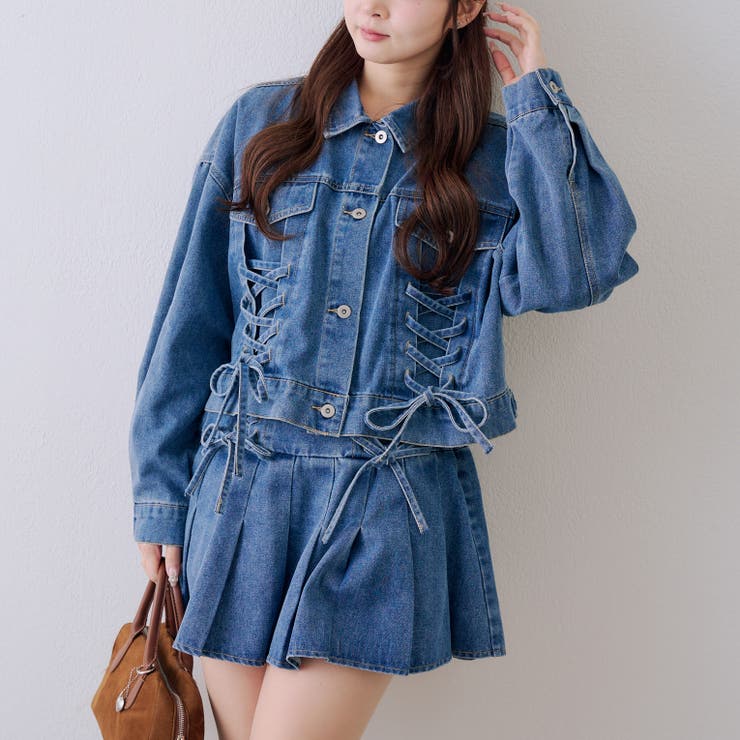 【セットアップ対応】レースアップミニプリーツスカート | RMAF　NICE CLAUP / OLIVE des OLIVE | 詳細画像9 