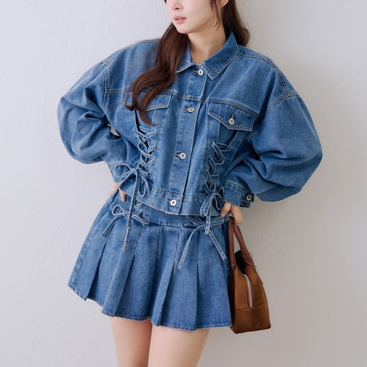 【セットアップ対応】レースアップミニプリーツスカート | RMAF　NICE CLAUP / OLIVE des OLIVE | 詳細画像10 