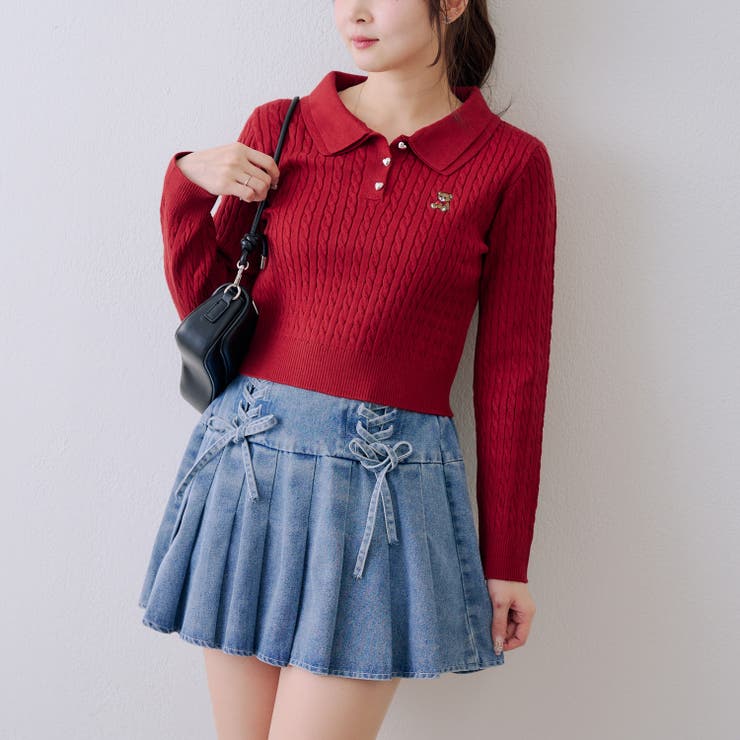 【セットアップ対応】レースアップミニプリーツスカート | RMAF　NICE CLAUP / OLIVE des OLIVE | 詳細画像19 