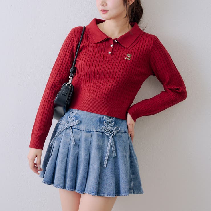 【セットアップ対応】レースアップミニプリーツスカート | RMAF　NICE CLAUP / OLIVE des OLIVE | 詳細画像20 