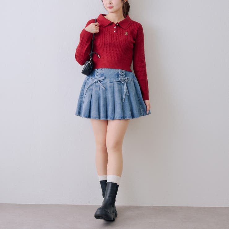 【セットアップ対応】レースアップミニプリーツスカート | RMAF　NICE CLAUP / OLIVE des OLIVE | 詳細画像22 