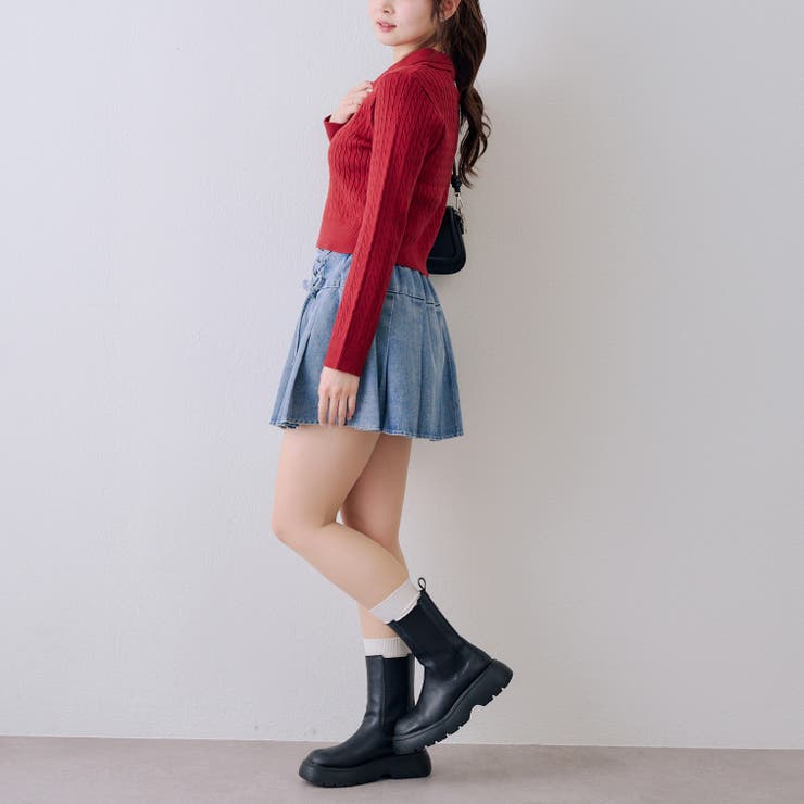 【セットアップ対応】レースアップミニプリーツスカート | RMAF　NICE CLAUP / OLIVE des OLIVE | 詳細画像23 