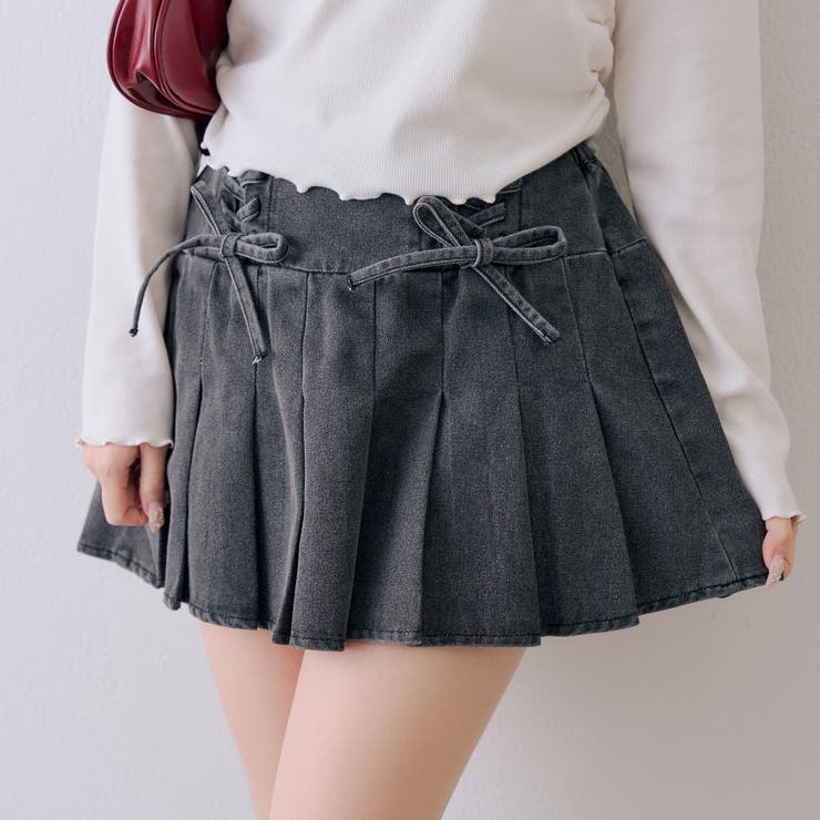 【セットアップ対応】レースアップミニプリーツスカート | RMAF　NICE CLAUP / OLIVE des OLIVE | 詳細画像26 