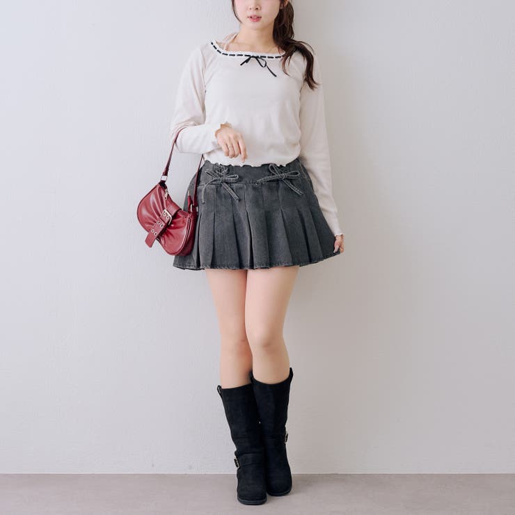 【セットアップ対応】レースアップミニプリーツスカート | RMAF　NICE CLAUP / OLIVE des OLIVE | 詳細画像32 