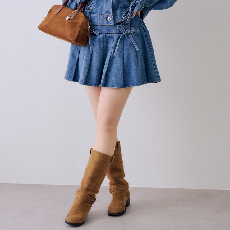 【セットアップ対応】レースアップミニプリーツスカート | RMAF　NICE CLAUP / OLIVE des OLIVE | 詳細画像4 