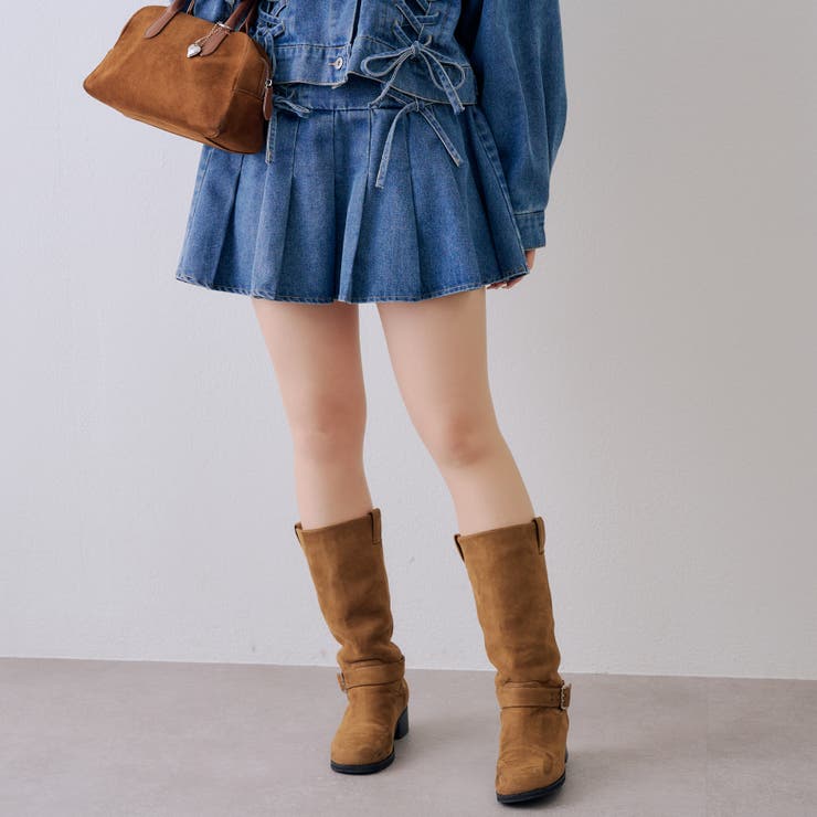 【セットアップ対応】レースアップミニプリーツスカート | RMAF　NICE CLAUP / OLIVE des OLIVE | 詳細画像5 