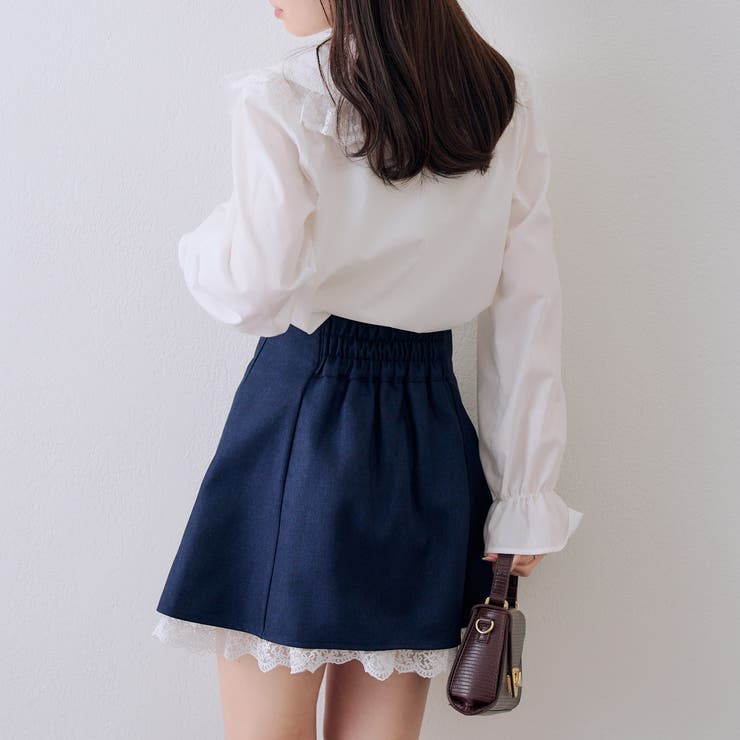 【セットアップ対応】裾レースミニスカート | RMAF　NICE CLAUP / OLIVE des OLIVE | 詳細画像17 