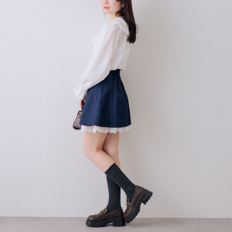 【セットアップ対応】裾レースミニスカート | RMAF　NICE CLAUP / OLIVE des OLIVE | 詳細画像21 