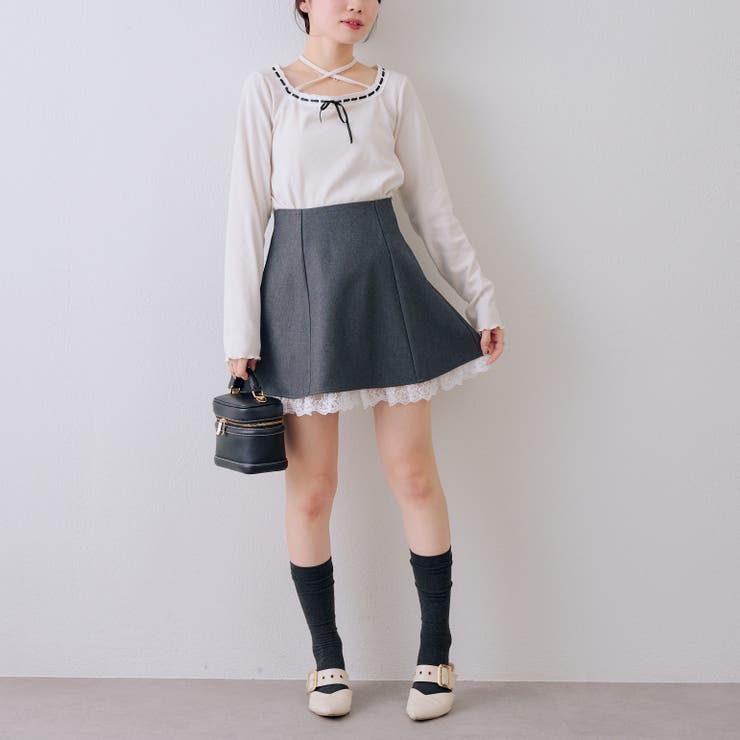 【セットアップ対応】裾レースミニスカート | RMAF　NICE CLAUP / OLIVE des OLIVE | 詳細画像26 