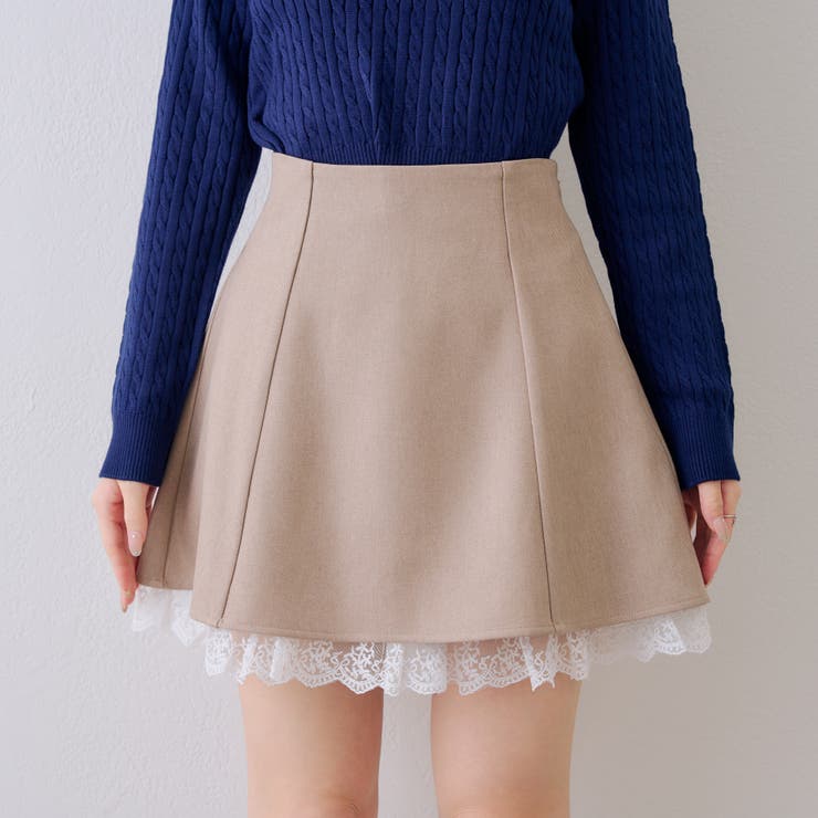 【セットアップ対応】裾レースミニスカート | RMAF　NICE CLAUP / OLIVE des OLIVE | 詳細画像32 