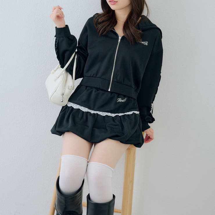 【セットアップ対応】レースバルーンミニスカート | RMAF　NICE CLAUP / OLIVE des OLIVE | 詳細画像7 