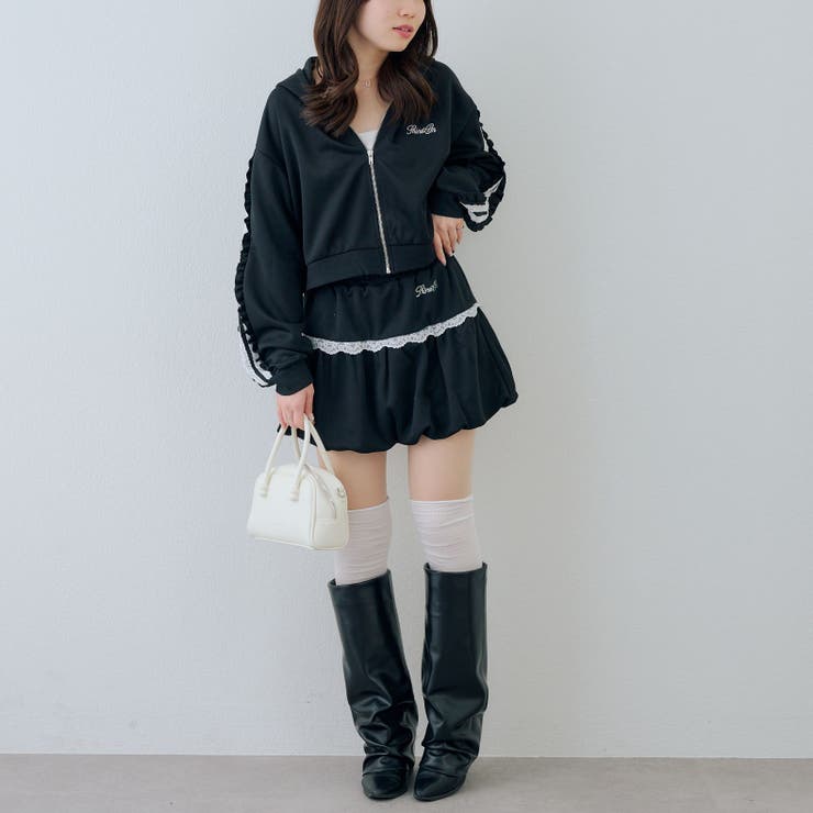 【セットアップ対応】レースバルーンミニスカート | RMAF　NICE CLAUP / OLIVE des OLIVE | 詳細画像9 