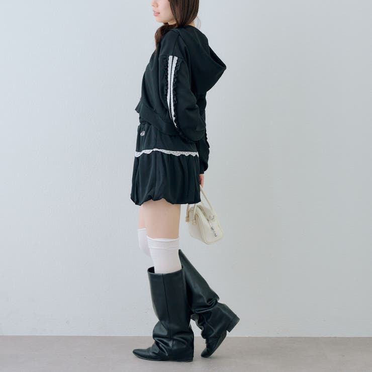 【セットアップ対応】レースバルーンミニスカート | RMAF　NICE CLAUP / OLIVE des OLIVE | 詳細画像12 