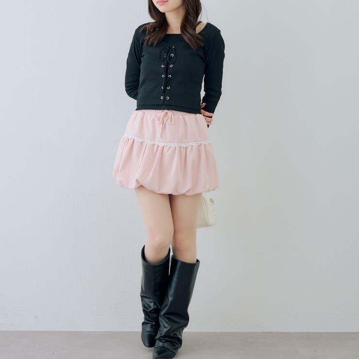 【セットアップ対応】レースバルーンミニスカート | RMAF　NICE CLAUP / OLIVE des OLIVE | 詳細画像19 