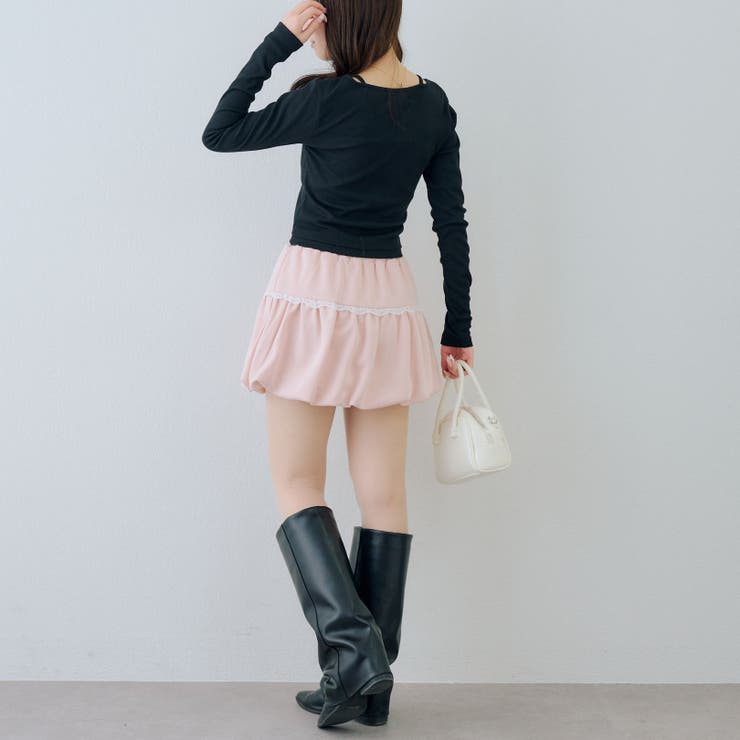 【セットアップ対応】レースバルーンミニスカート | RMAF　NICE CLAUP / OLIVE des OLIVE | 詳細画像21 