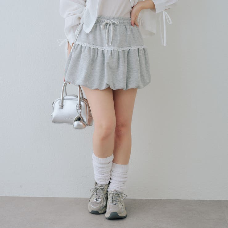 【セットアップ対応】レースバルーンミニスカート | RMAF　NICE CLAUP / OLIVE des OLIVE | 詳細画像24 