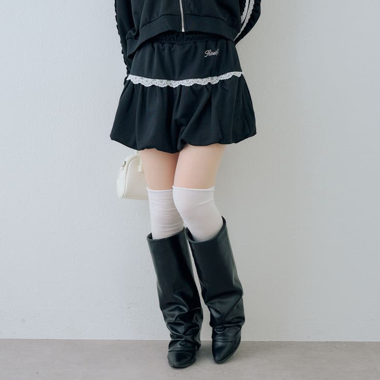 【セットアップ対応】レースバルーンミニスカート | RMAF　NICE CLAUP / OLIVE des OLIVE | 詳細画像2 