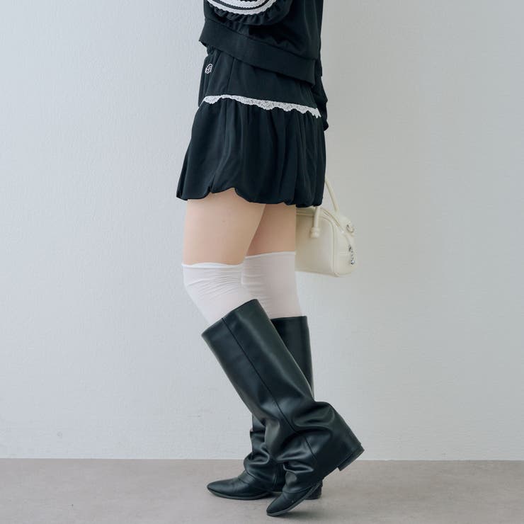 【セットアップ対応】レースバルーンミニスカート | RMAF　NICE CLAUP / OLIVE des OLIVE | 詳細画像3 