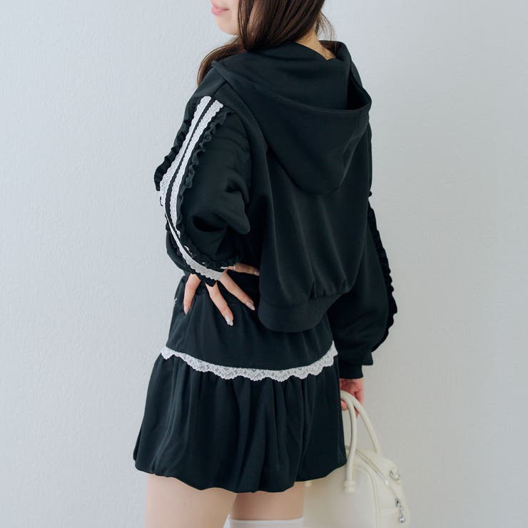 【セットアップ対応】レースバルーンミニスカート | RMAF　NICE CLAUP / OLIVE des OLIVE | 詳細画像6 