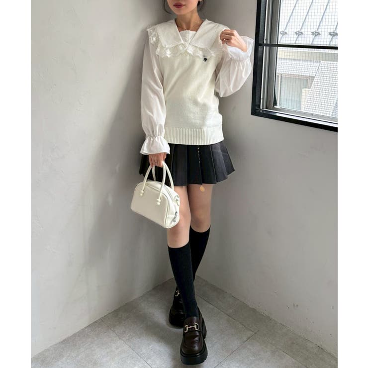 チャーム付プリーツミニスカート | NICE CLAUP / OLIVE des OLIVE　OUTLET | 詳細画像5 