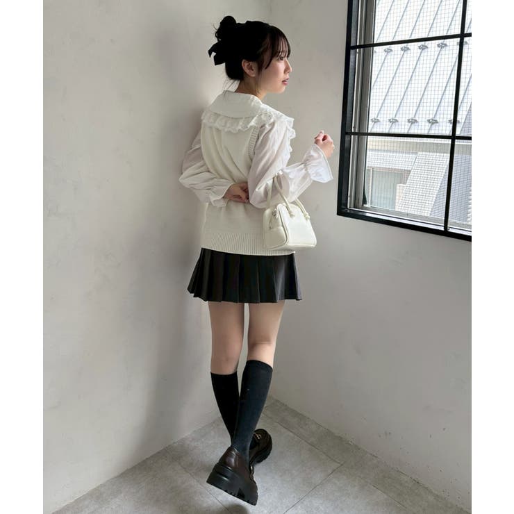 チャーム付プリーツミニスカート | NICE CLAUP / OLIVE des OLIVE　OUTLET | 詳細画像7 