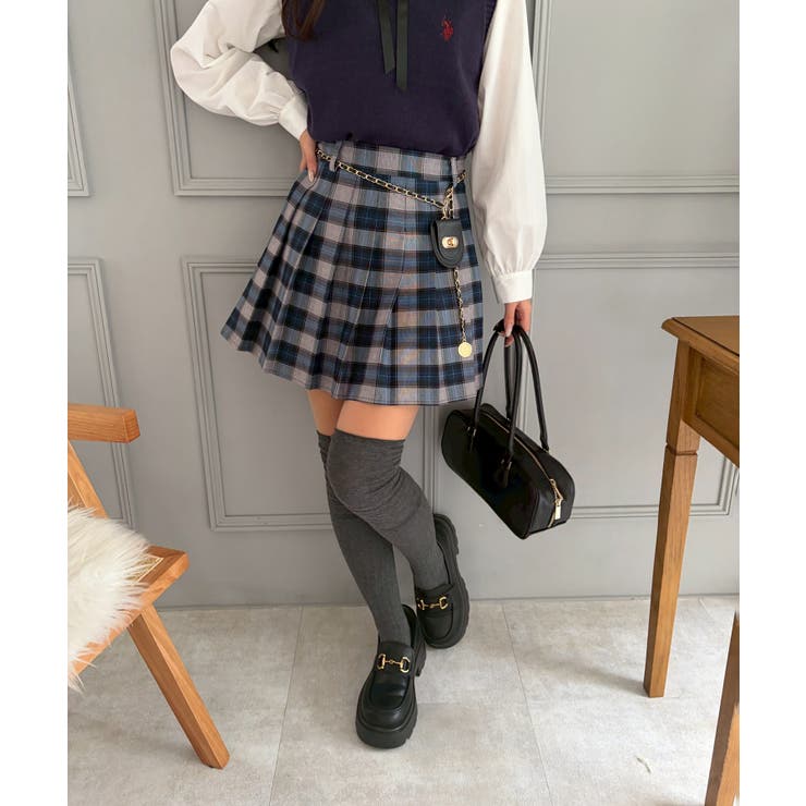 チャーム付プリーツミニスカート | NICE CLAUP / OLIVE des OLIVE　OUTLET | 詳細画像13 