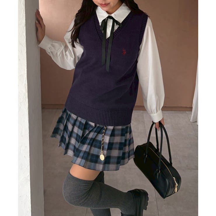 チャーム付プリーツミニスカート | NICE CLAUP / OLIVE des OLIVE　OUTLET | 詳細画像15 