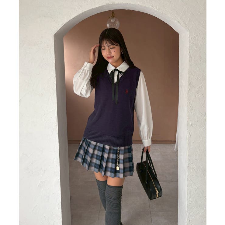 チャーム付プリーツミニスカート | NICE CLAUP / OLIVE des OLIVE　OUTLET | 詳細画像16 