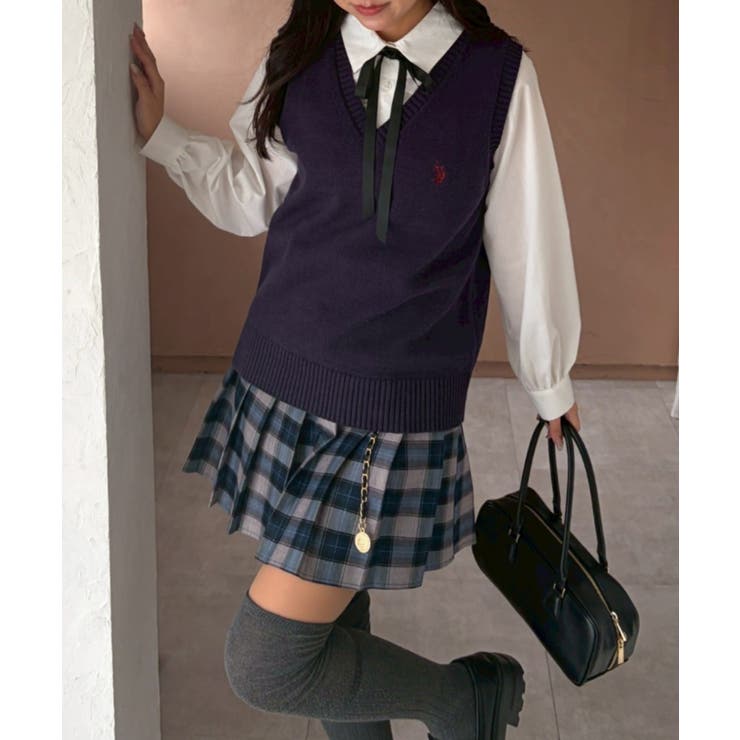 チャーム付プリーツミニスカート | NICE CLAUP / OLIVE des OLIVE　OUTLET | 詳細画像20 