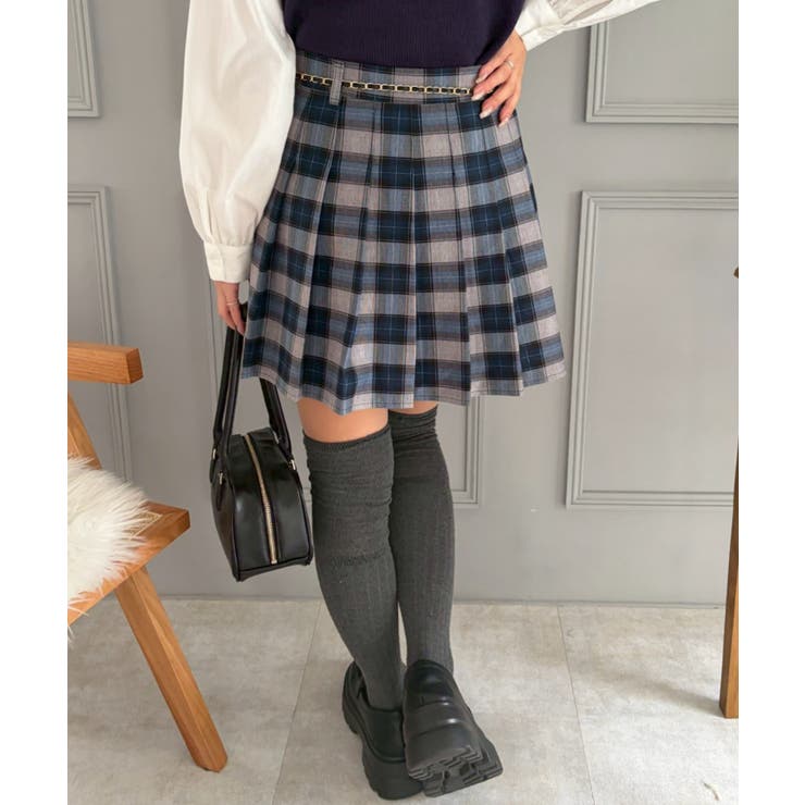 チャーム付プリーツミニスカート | NICE CLAUP / OLIVE des OLIVE　OUTLET | 詳細画像21 