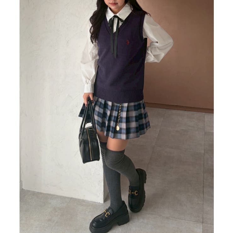 チャーム付プリーツミニスカート | NICE CLAUP / OLIVE des OLIVE　OUTLET | 詳細画像22 