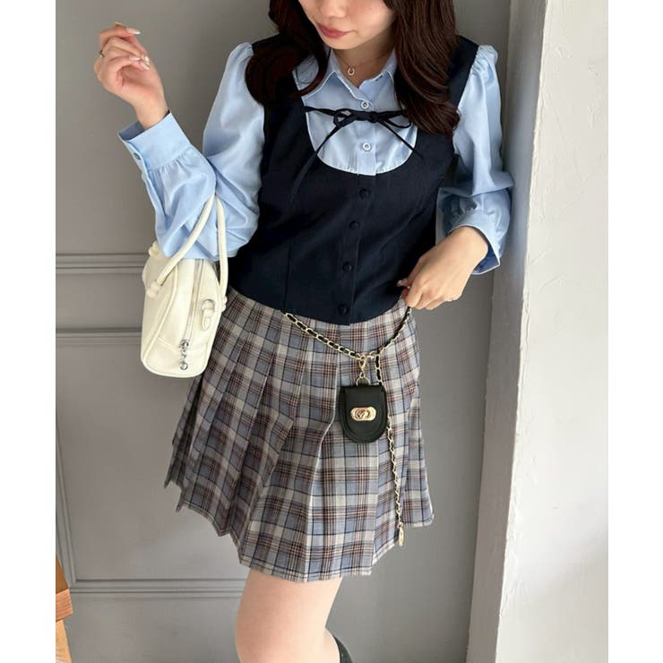 チャーム付プリーツミニスカート | NICE CLAUP / OLIVE des OLIVE　OUTLET | 詳細画像26 