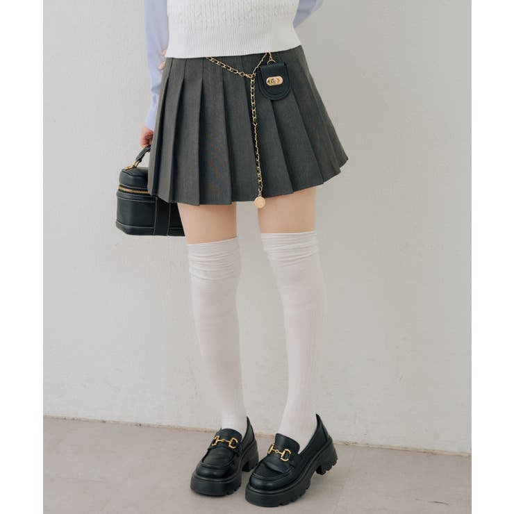 チャーム付プリーツミニスカート | NICE CLAUP / OLIVE des OLIVE　OUTLET | 詳細画像33 