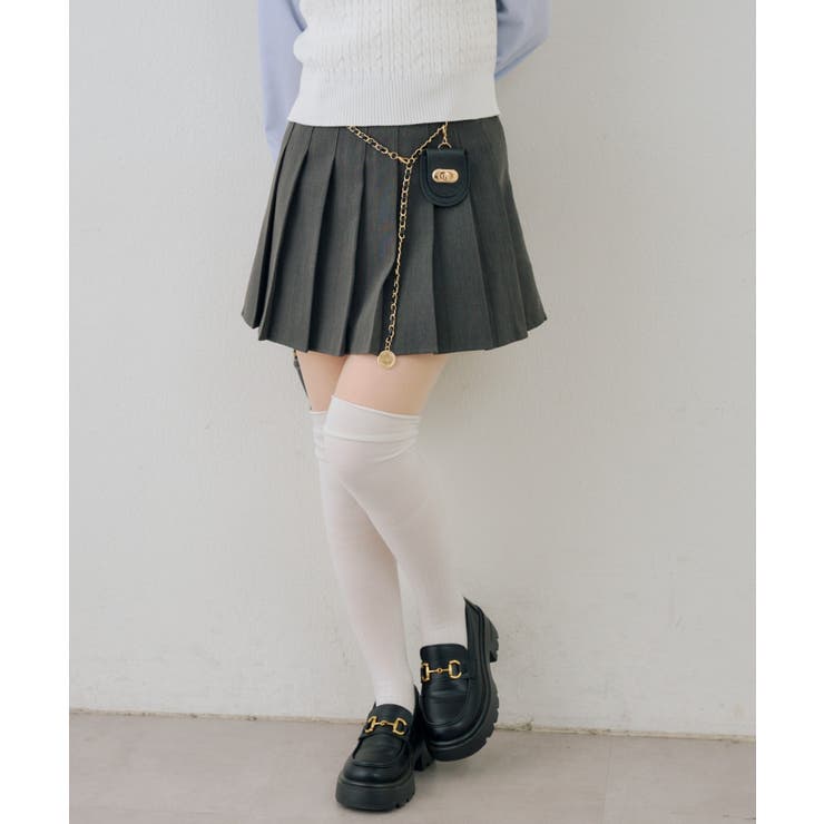 チャーム付プリーツミニスカート | NICE CLAUP / OLIVE des OLIVE　OUTLET | 詳細画像34 