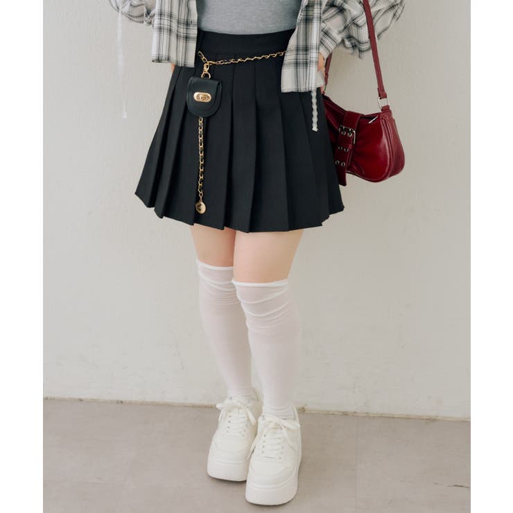 チャーム付プリーツミニスカート | NICE CLAUP / OLIVE des OLIVE　OUTLET | 詳細画像37 