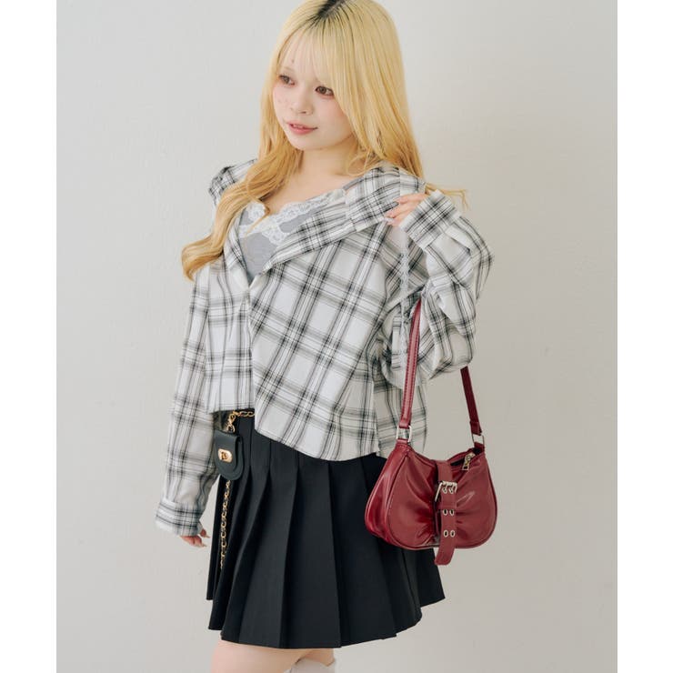 チャーム付プリーツミニスカート | NICE CLAUP / OLIVE des OLIVE　OUTLET | 詳細画像38 