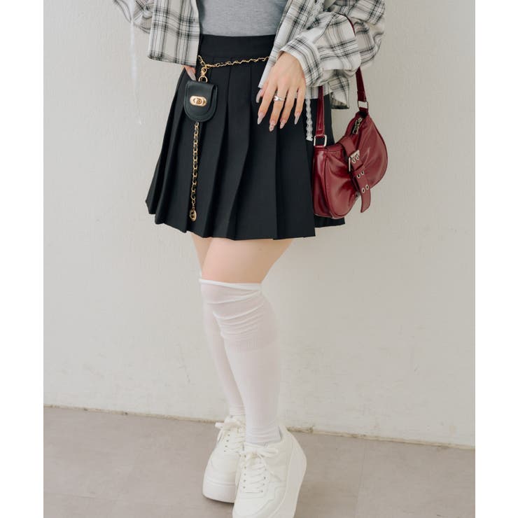 チャーム付プリーツミニスカート | NICE CLAUP / OLIVE des OLIVE　OUTLET | 詳細画像39 