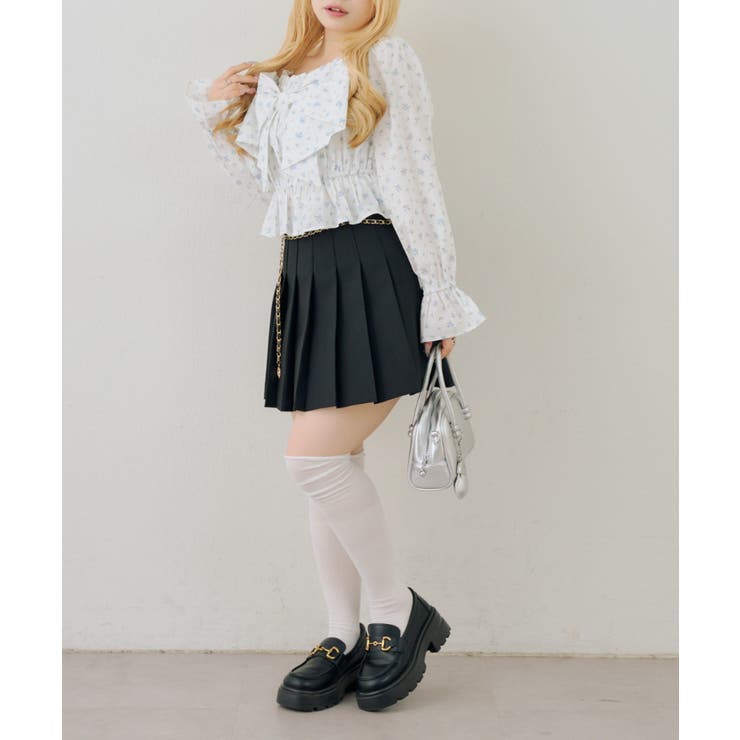 チャーム付プリーツミニスカート | NICE CLAUP / OLIVE des OLIVE　OUTLET | 詳細画像42 