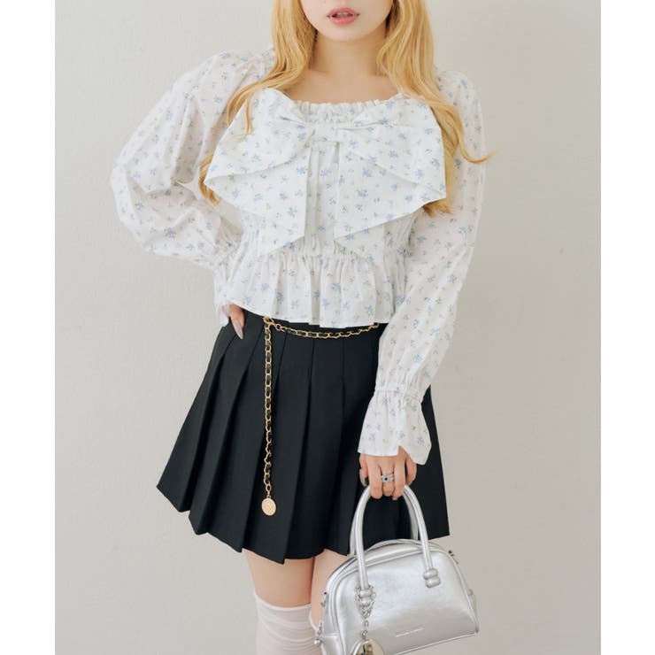 チャーム付プリーツミニスカート | NICE CLAUP / OLIVE des OLIVE　OUTLET | 詳細画像43 