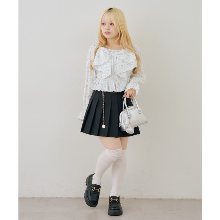 チャーム付プリーツミニスカート | NICE CLAUP / OLIVE des OLIVE　OUTLET | 詳細画像45 