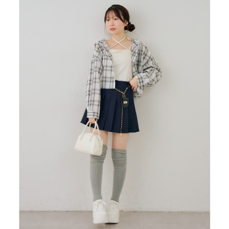 チャーム付プリーツミニスカート | NICE CLAUP / OLIVE des OLIVE　OUTLET | 詳細画像47 