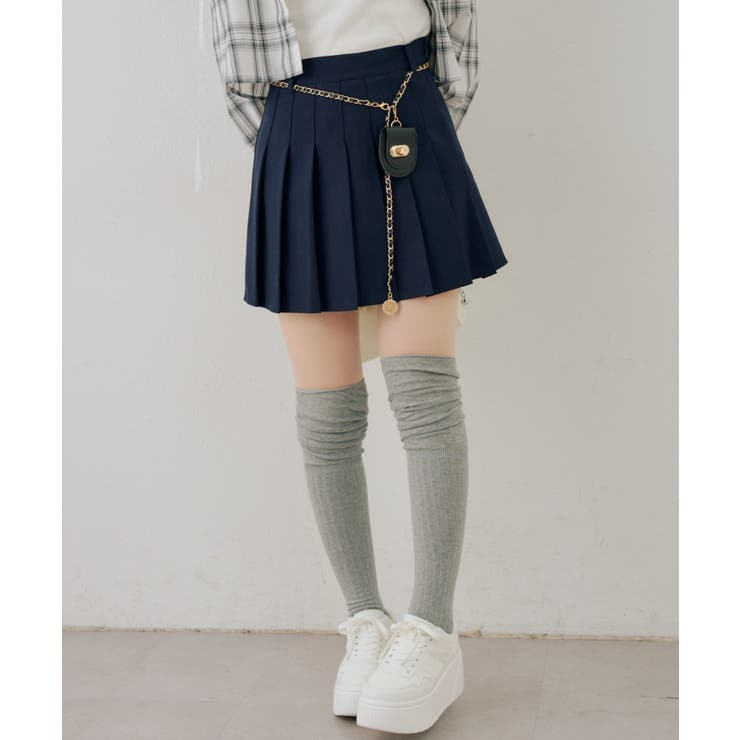 チャーム付プリーツミニスカート | NICE CLAUP / OLIVE des OLIVE　OUTLET | 詳細画像49 