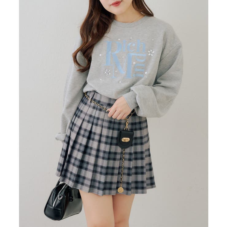 チャーム付プリーツミニスカート | NICE CLAUP / OLIVE des OLIVE　OUTLET | 詳細画像53 