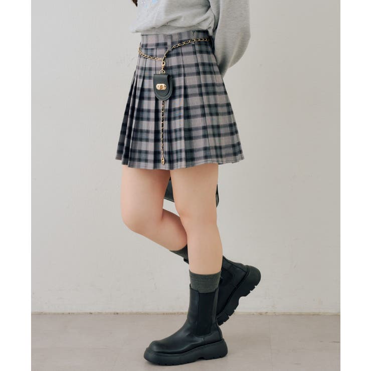 チャーム付プリーツミニスカート | NICE CLAUP / OLIVE des OLIVE　OUTLET | 詳細画像55 