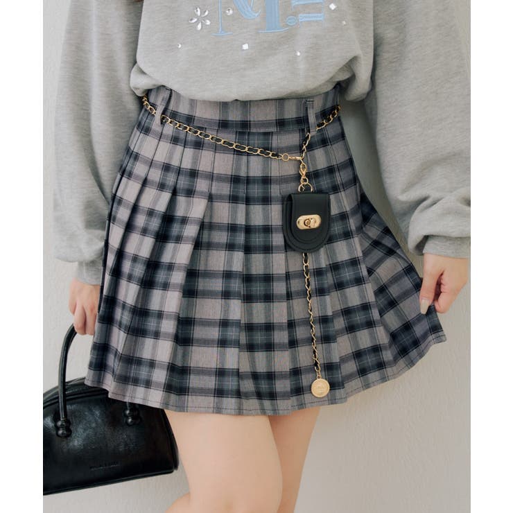 チャーム付プリーツミニスカート | NICE CLAUP / OLIVE des OLIVE　OUTLET | 詳細画像57 