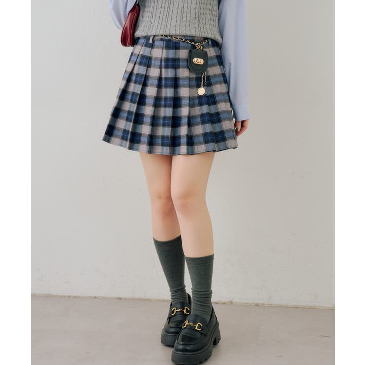 チャーム付プリーツミニスカート | NICE CLAUP / OLIVE des OLIVE　OUTLET | 詳細画像60 