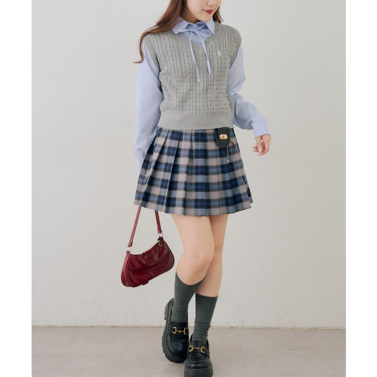 チャーム付プリーツミニスカート | NICE CLAUP / OLIVE des OLIVE　OUTLET | 詳細画像64 