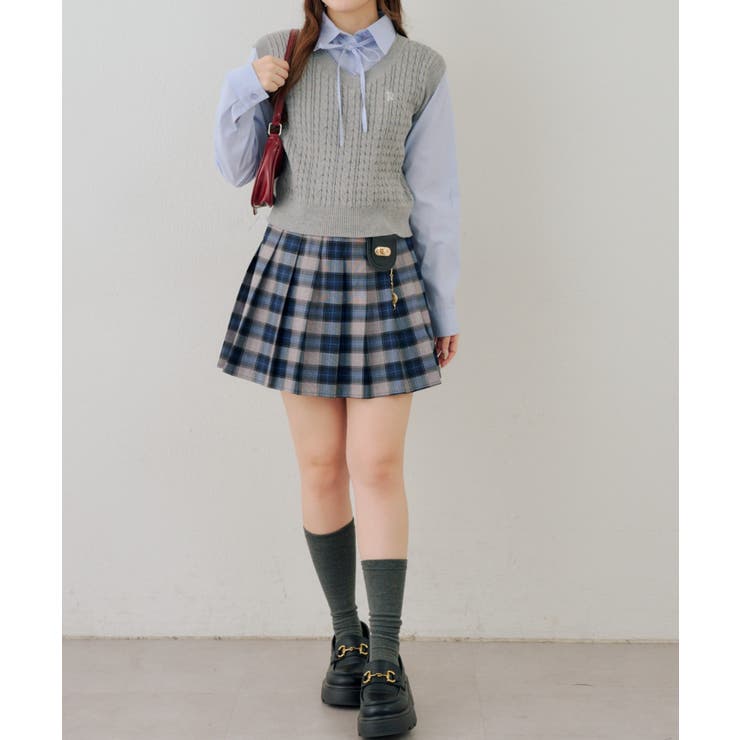 チャーム付プリーツミニスカート | NICE CLAUP / OLIVE des OLIVE　OUTLET | 詳細画像66 