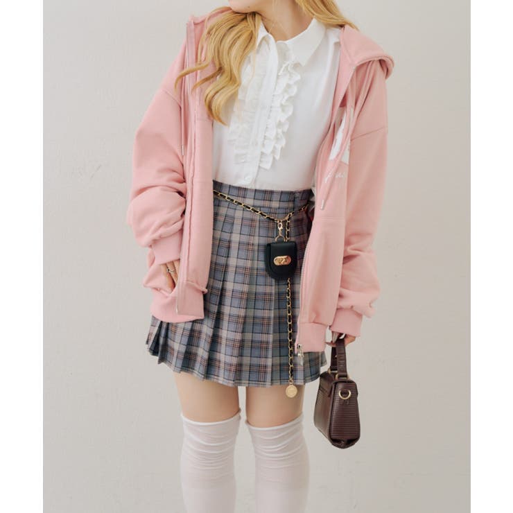 チャーム付プリーツミニスカート | NICE CLAUP / OLIVE des OLIVE　OUTLET | 詳細画像72 